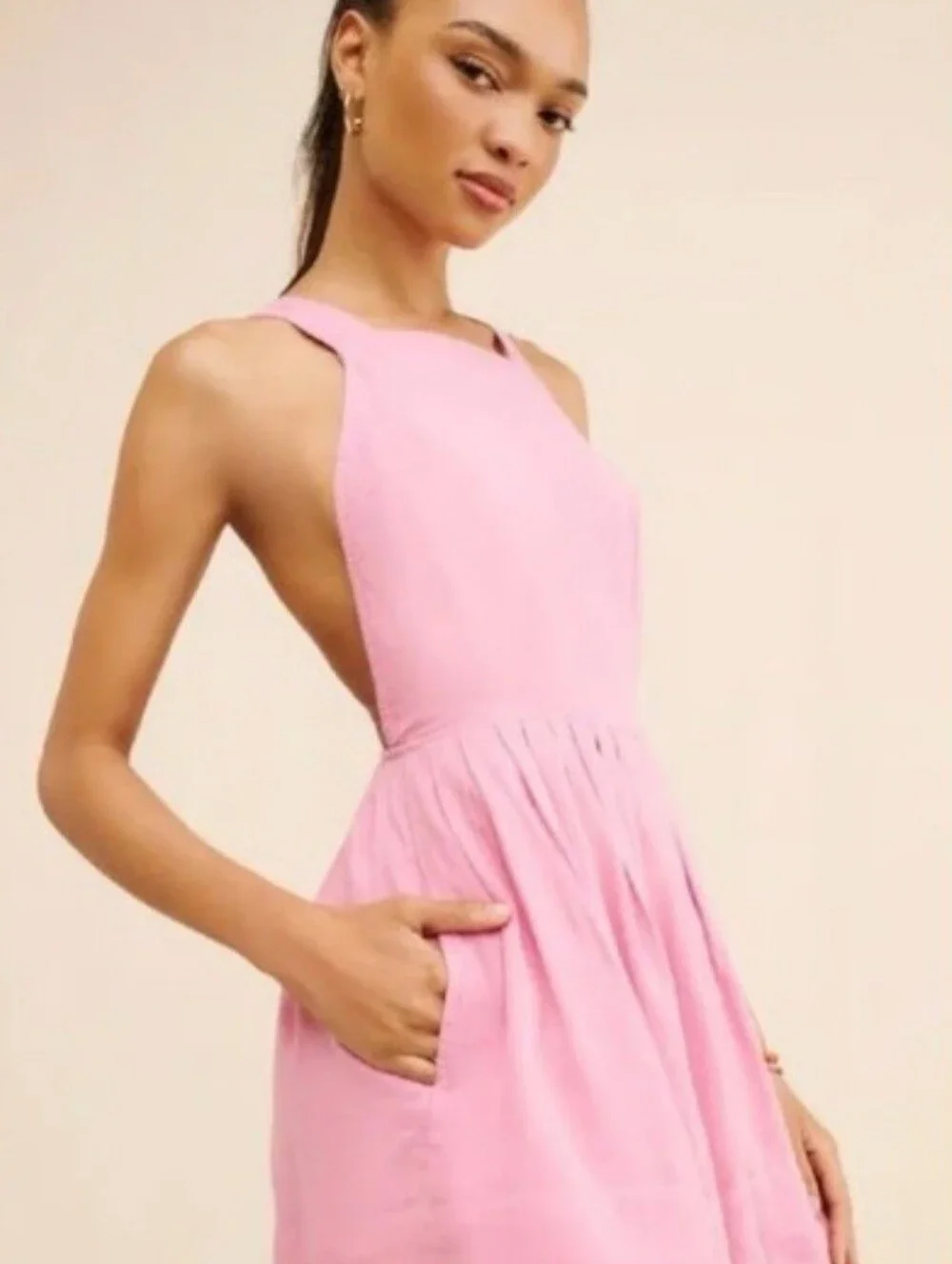 Free People NEW Melted Hearts Mini Dress Pinky Promise Size XL